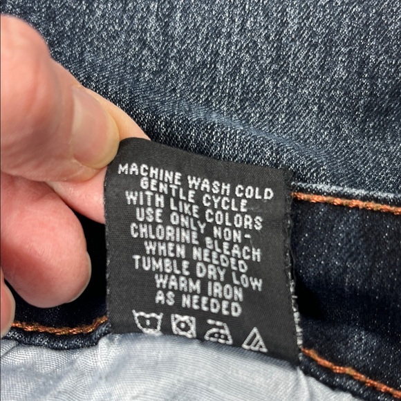 M.B.X Jeans for men Dark Blue Slim Fit 5 Pocket Sz 38x32 - Picture 8 of 11